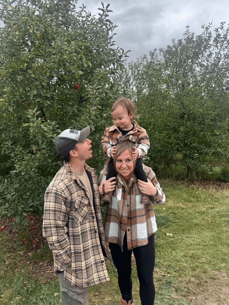 Luke Vasilion with his family